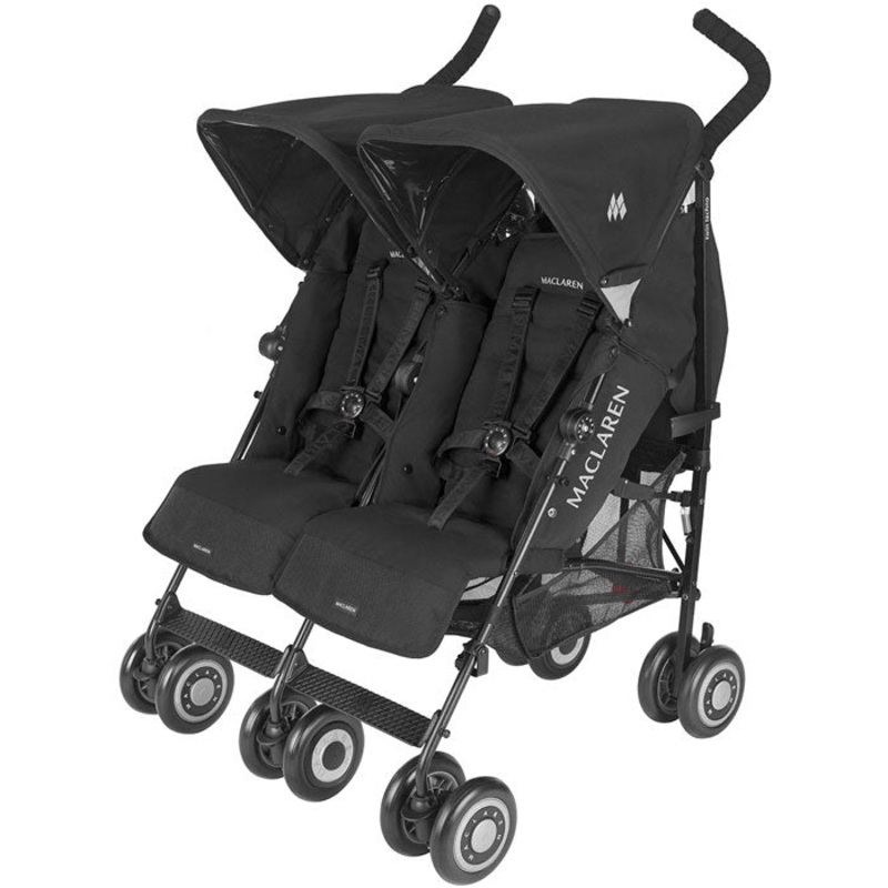 Maclaren Twin Techno – Black with Black Frame