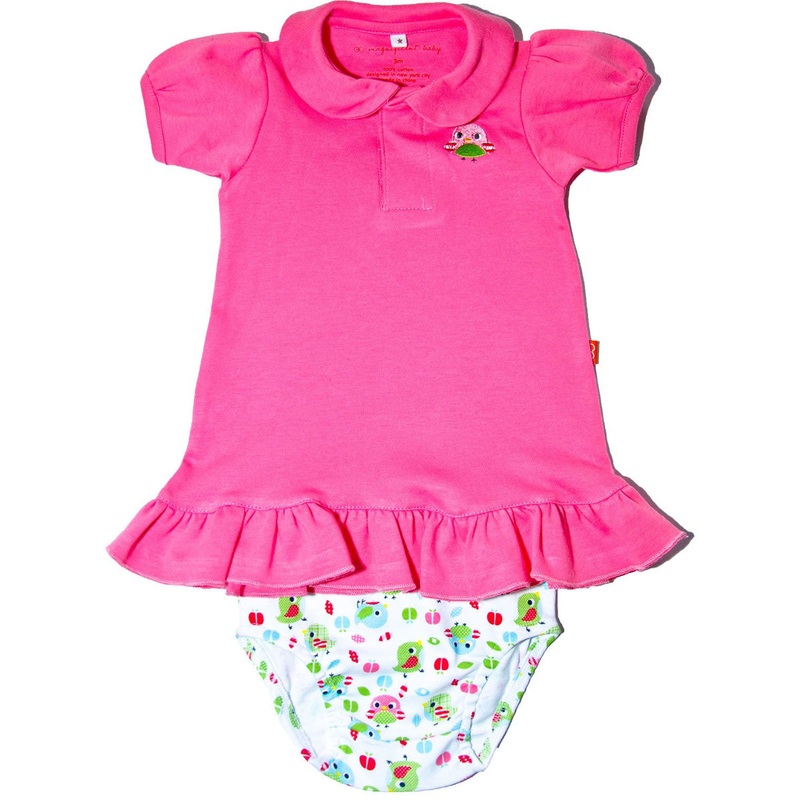 Magnificent Baby Polo Dress with Diaper Cover – 12 Months