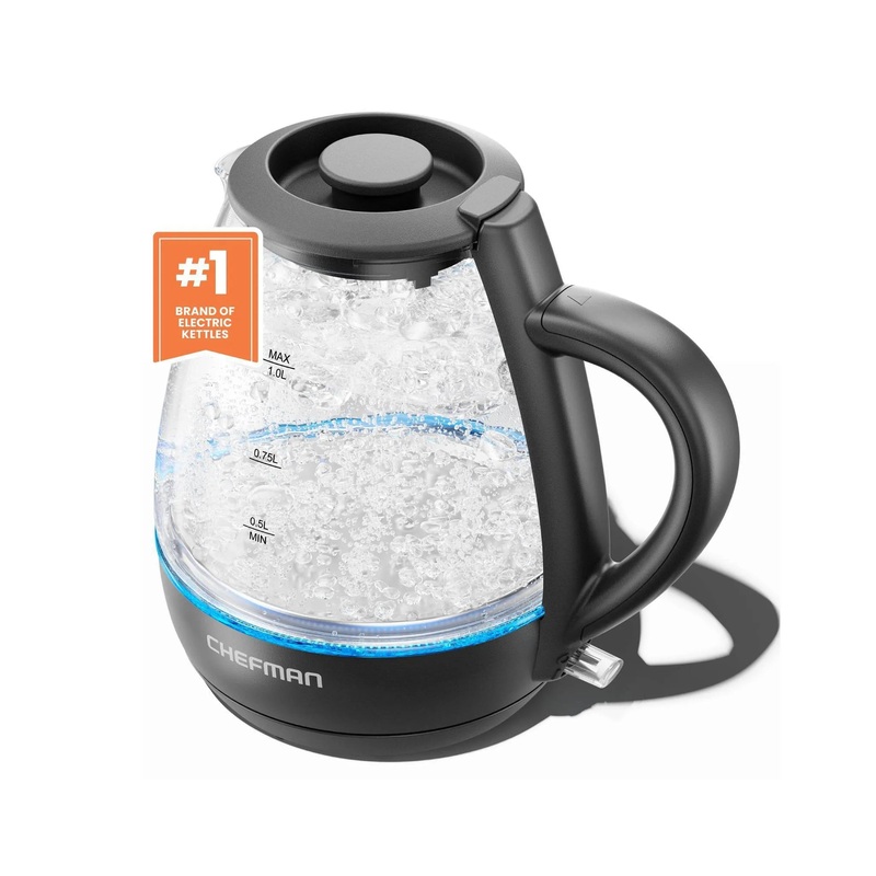 1L Rapid-Boil Kettle with Automatic Shutoff