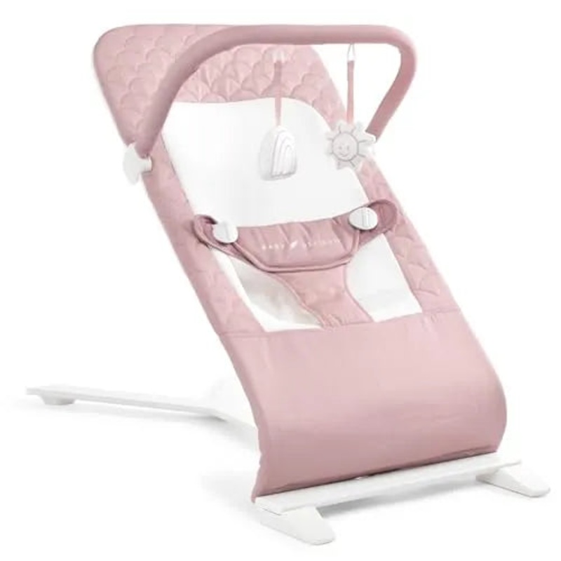 Alpine Deluxe Portable Bouncer – Organic Rose