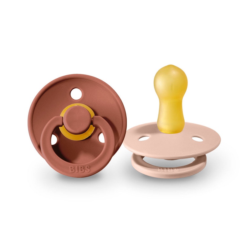 BIBS Pacifier 2 Pack – Woodchuck + Blush