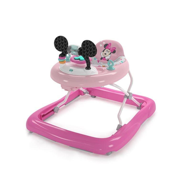 Bright Starts Tiny Trek 2-in-1 Activity Walker, Minnie Mouse Forever Besties