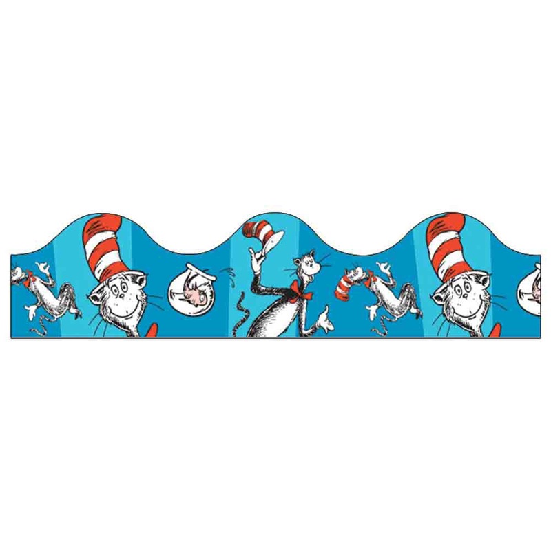 Cat in the Hat Blue Deco Trim