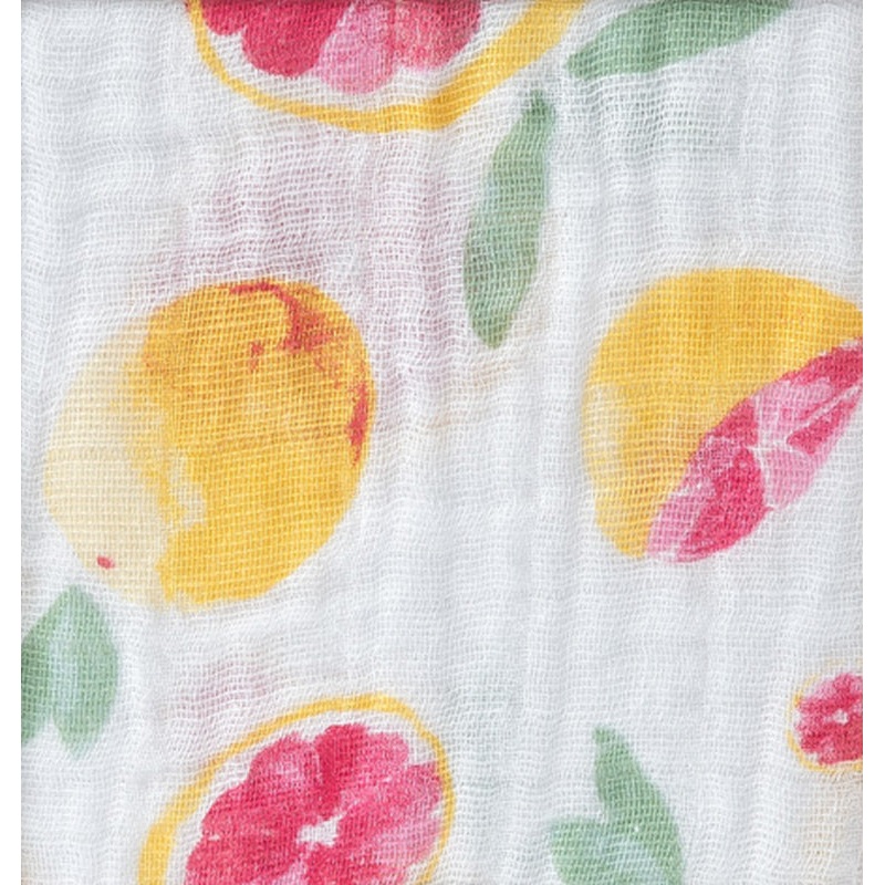 Little Unicorn Cotton Muslin Fitted Crib Sheet – Grapefruit