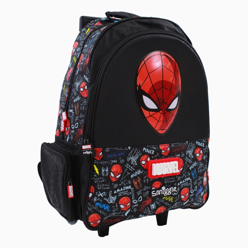 Spiderman Trolley Bag – Black (18 Inches)