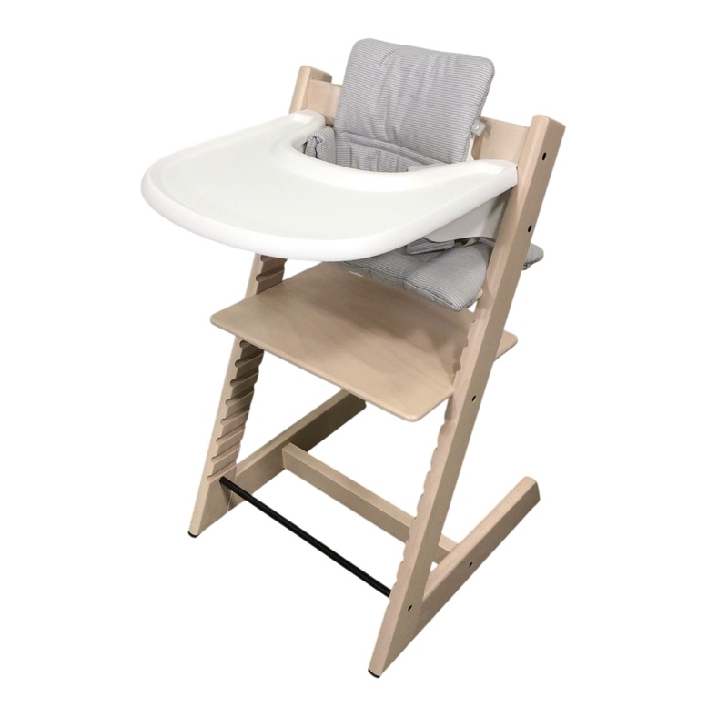 Stokke Tripp Trapp Complete High Chair, Whitewash, Nordic Grey, 2