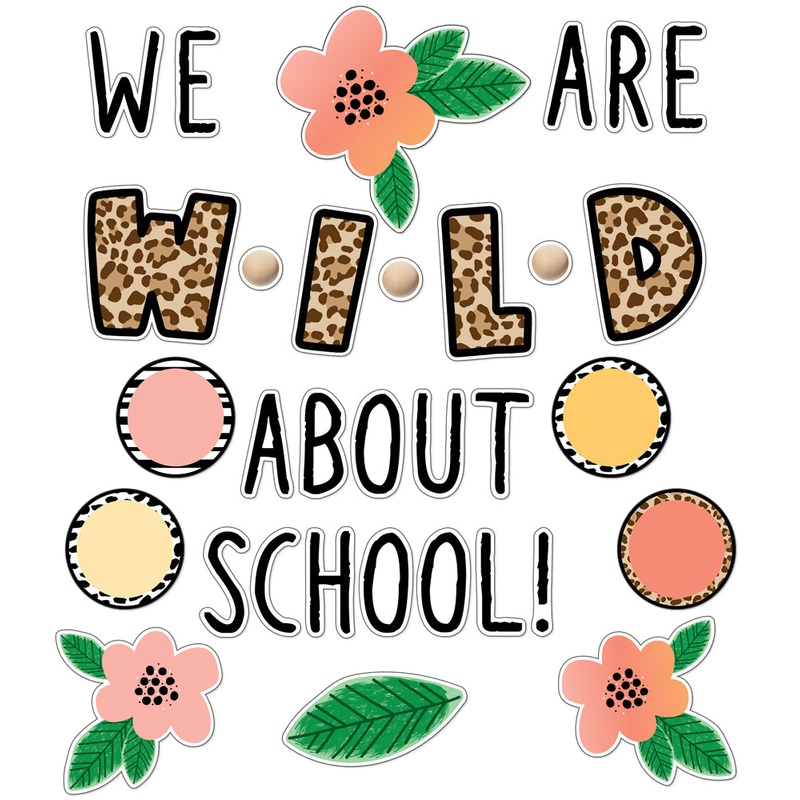 We Are Wild about School Bulletin Board Set(C)