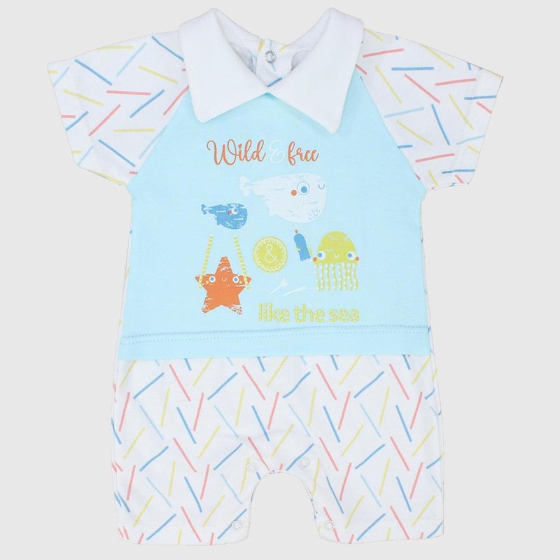 “Wild & Free” Short-Sleeved Romper