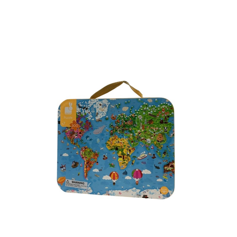 Janod 300 Piece Giant World Map Puzzle