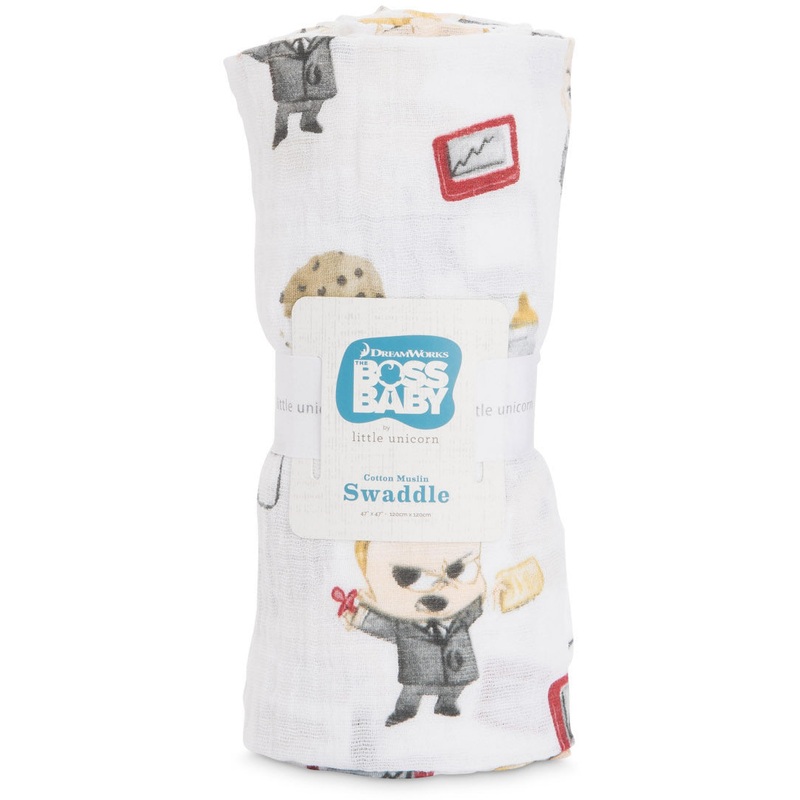 Little Unicorn + The Boss Baby Cotton Cotton Muslin Swaddle – Cookies are for Closers