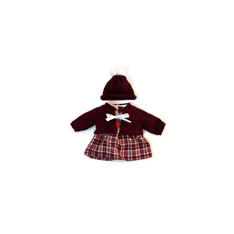 Miniland 15″ Doll Clothes – Cold Weather Dress