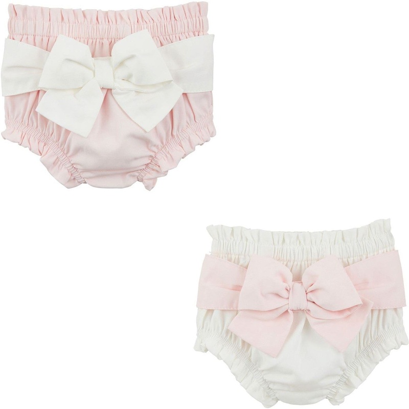 Mud Pie White Bow Diaper Cover