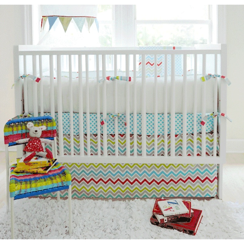 New Arrivals Jellybean Parade 4 Piece Baby Crib Bedding Set