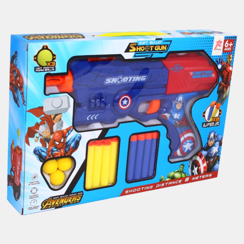 Spider-Man Soft Bullet Shotgun (Blue/Red)