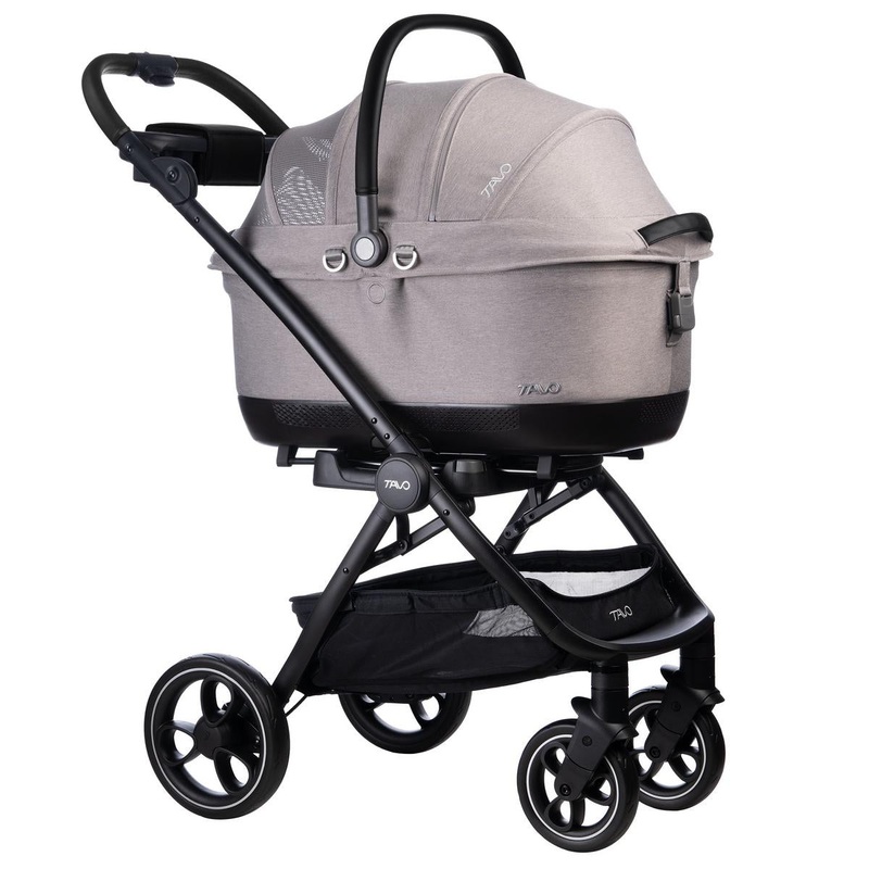 Tavo Pets Maeve iso6x Pet Car Seat Travel System – Black / Merle