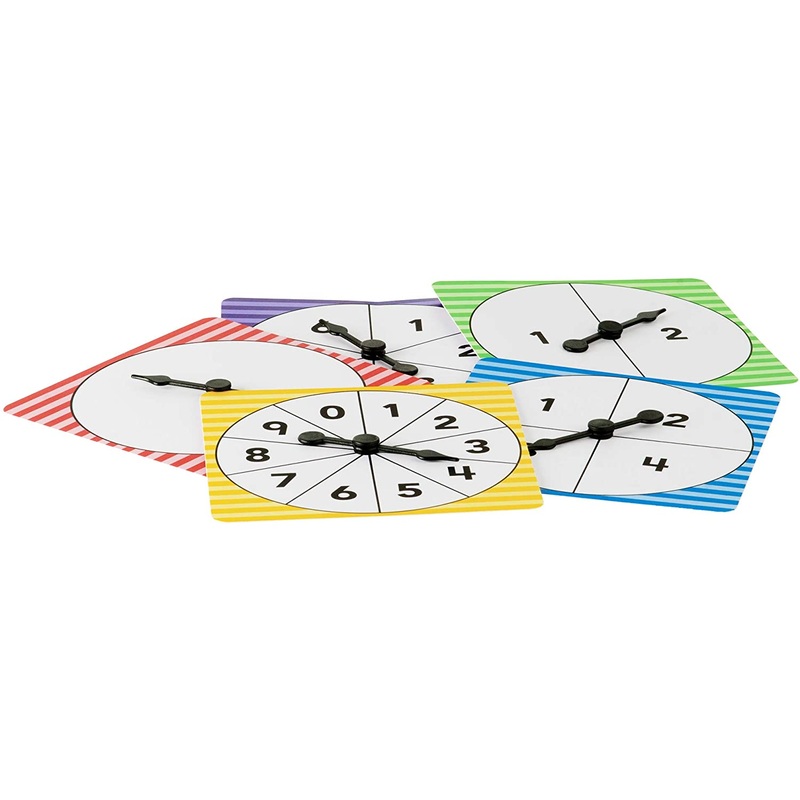 Teacher Created Resources Number Spinners, Set of 5 (20637)