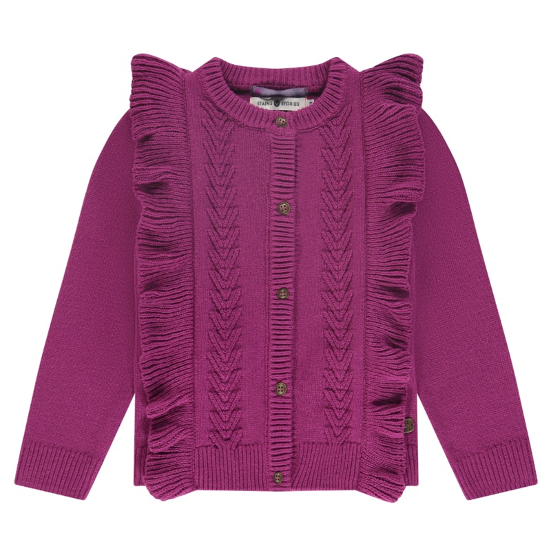 Babyface Cardigan – Magenta Purple