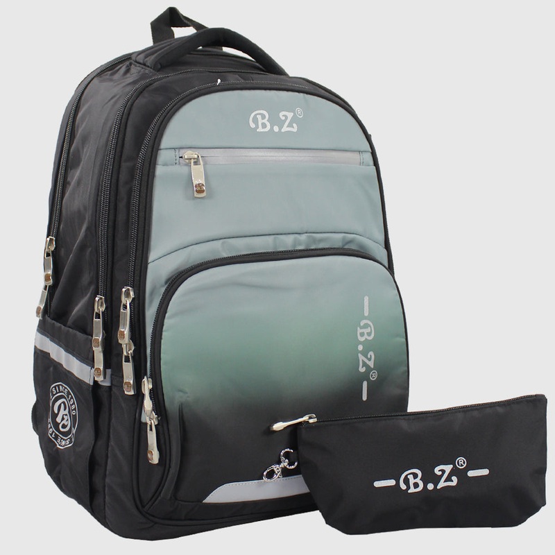 Black 20 Inches Backpack + Pencil Case