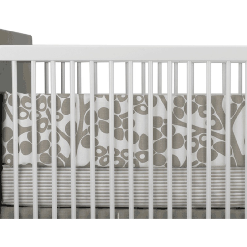 Oilo Crib Sheet in Taupe