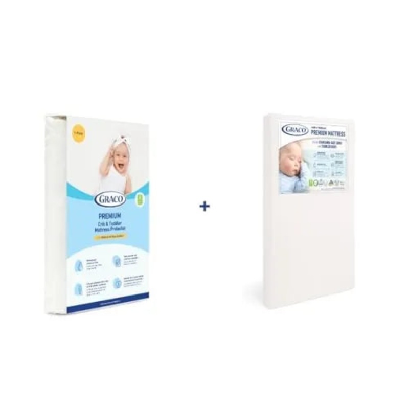 Premium Crib Mattress & Protector Value Bundle