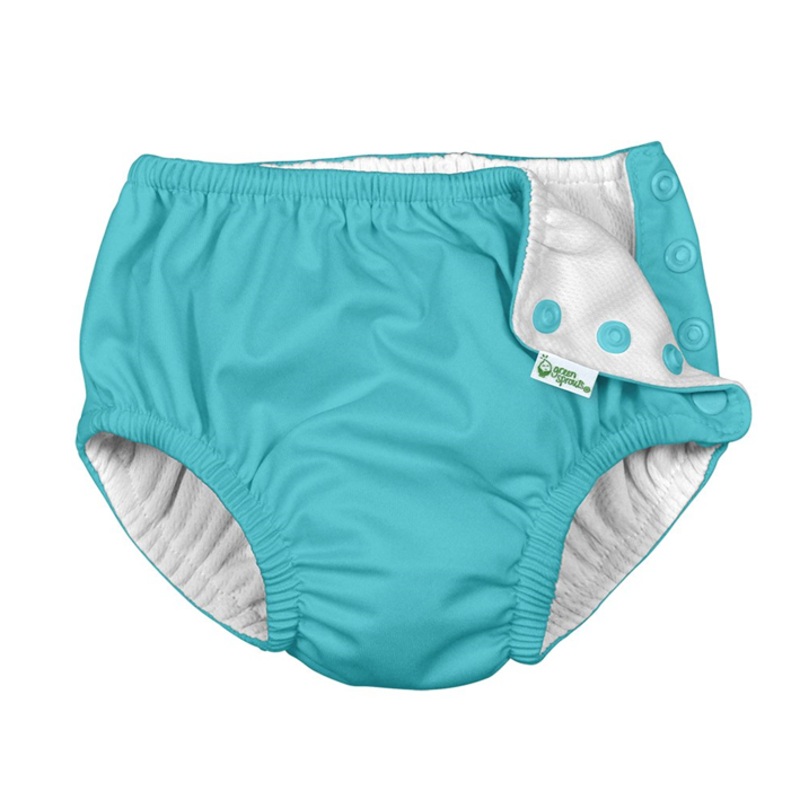 Snap Reusable Absorbent Swim Diaper – Aqua