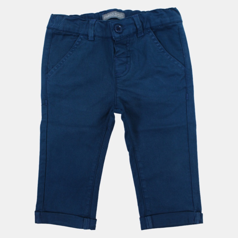 Baby Boys Navy Gabardine Pants
