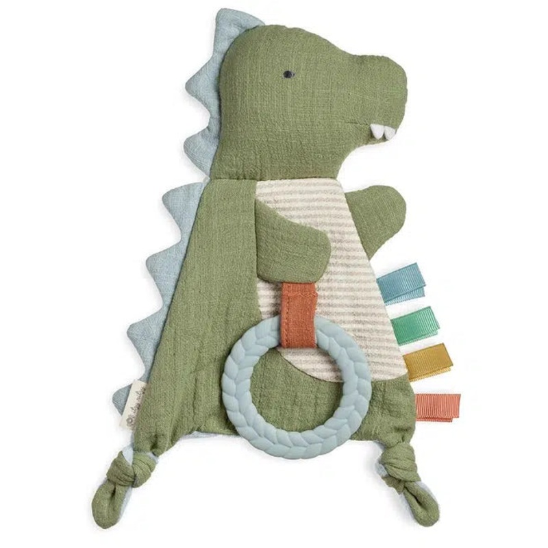 Itzy Ritzy – Bitzy Crinkle Sensory + Teether Toy – Dino