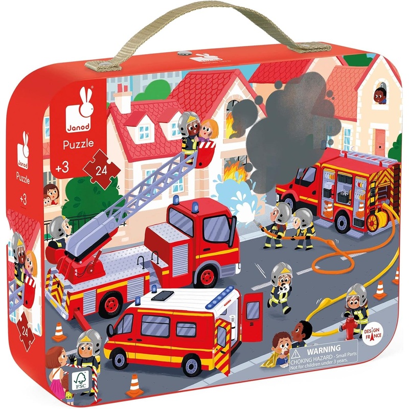 Janod 24-Piece Firefighters Puzzle