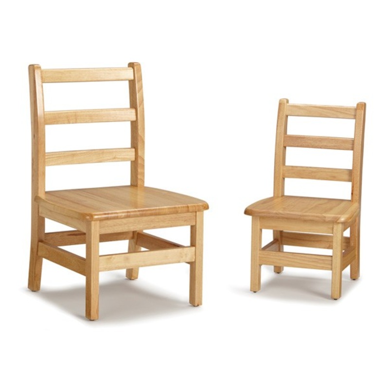 Jonti-Craft Instructor Ladderback Chair Pair – 12″ Height