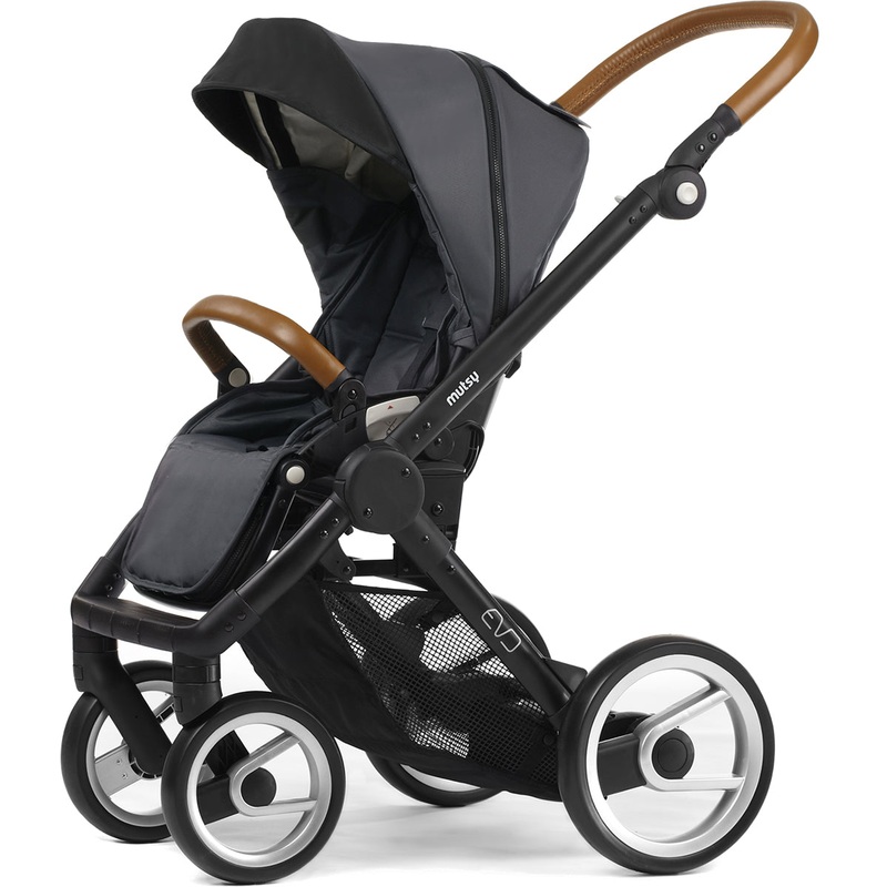 Mutsy Evo Stroller, Urban Collection – Black/Dark Grey