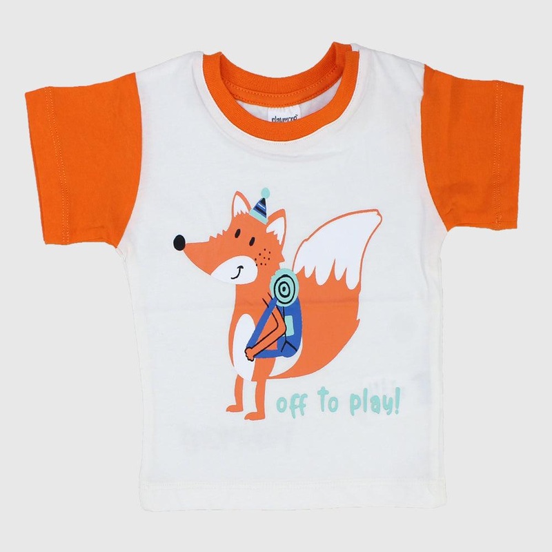 “Off To Play” Short-Sleeved T-Shirt