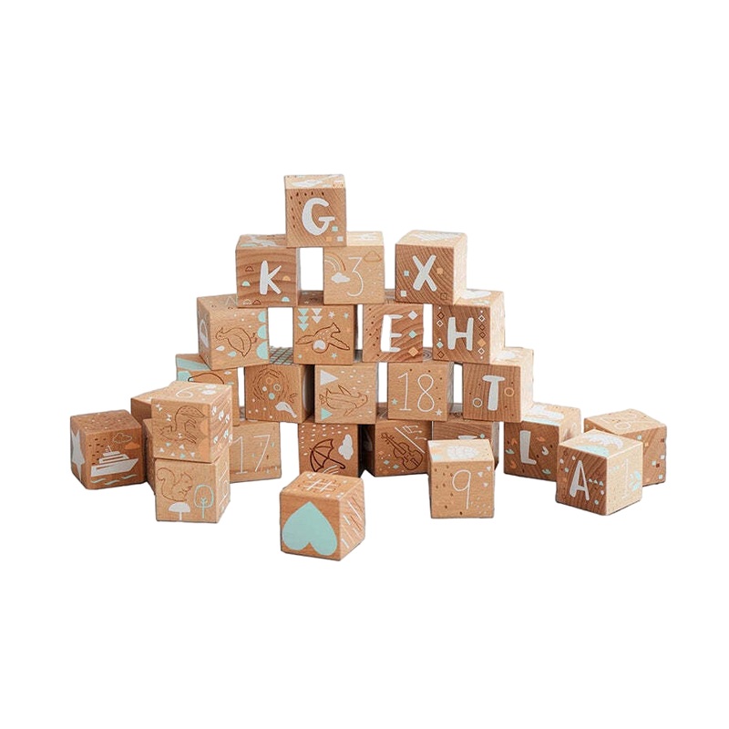 Wonder and Wise Keepsake Etched Baby Blocks