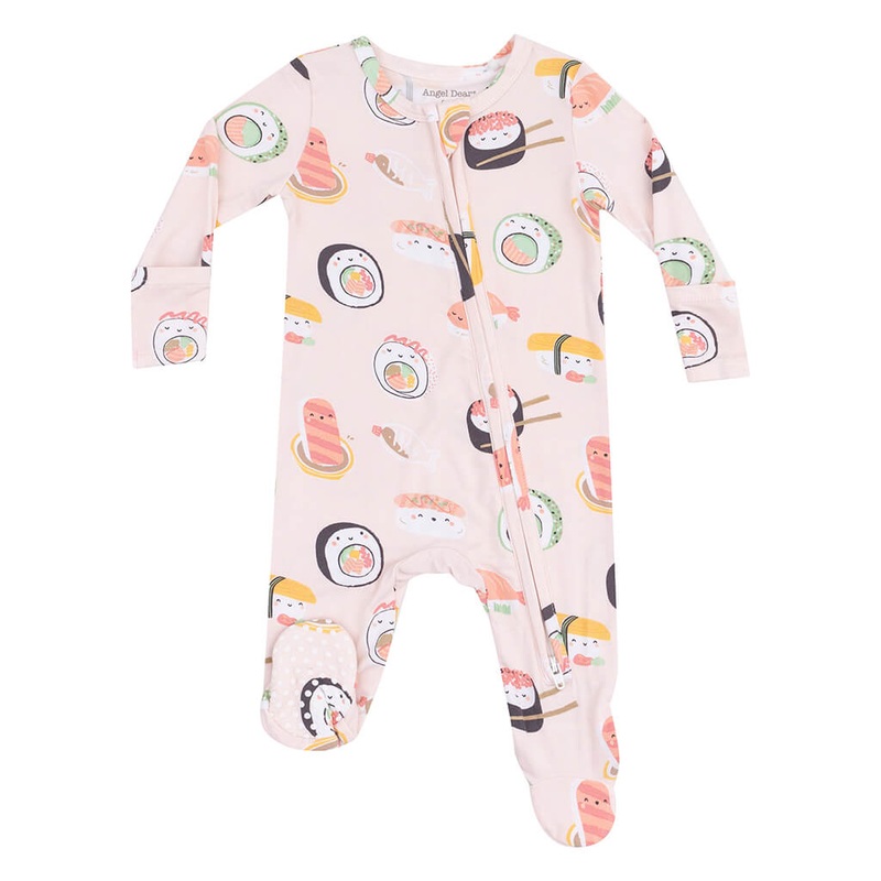 2 Way Zipper Footie Sushi Pink