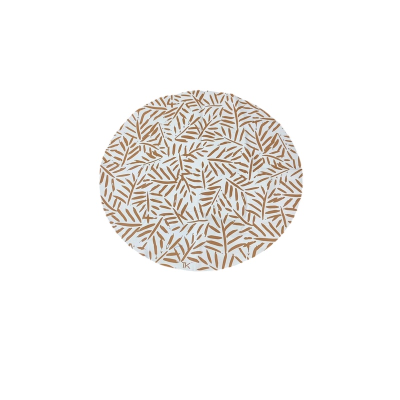 Toddlekind Prettier Splat Mat, Leaves/Tan