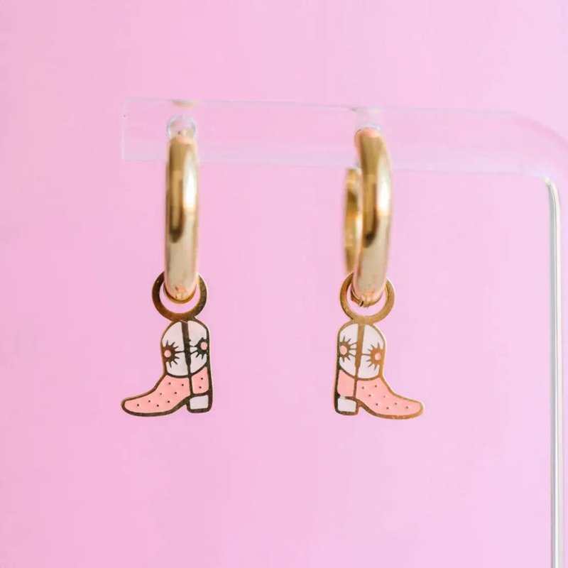 Cowgirl Boot Earring Charms