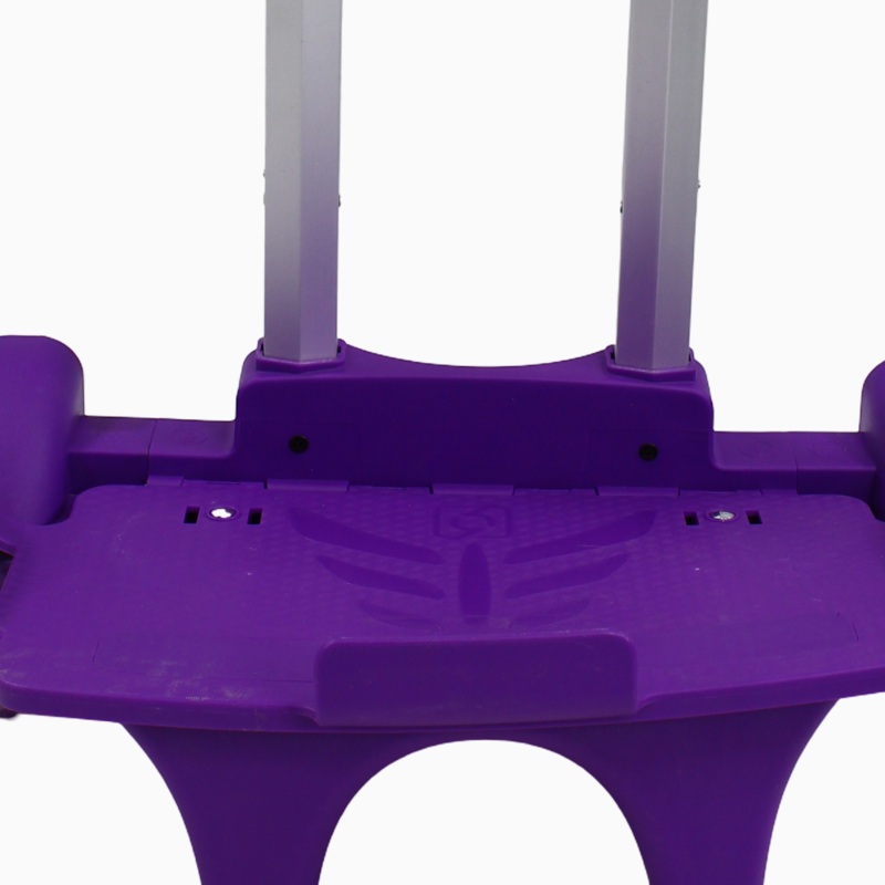 Foldable School Bag Cart  Lightweight & Durable & Purple