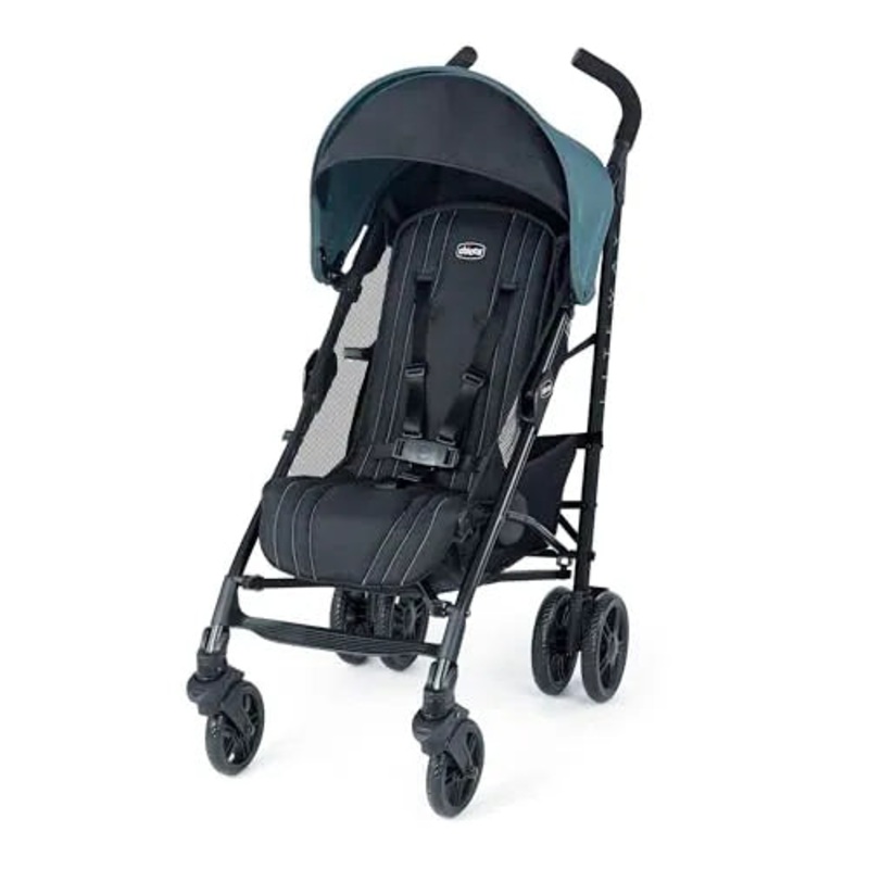 Liteway Stroller, Compact Fold Baby Stroller with Canopy – Arctic/Blue