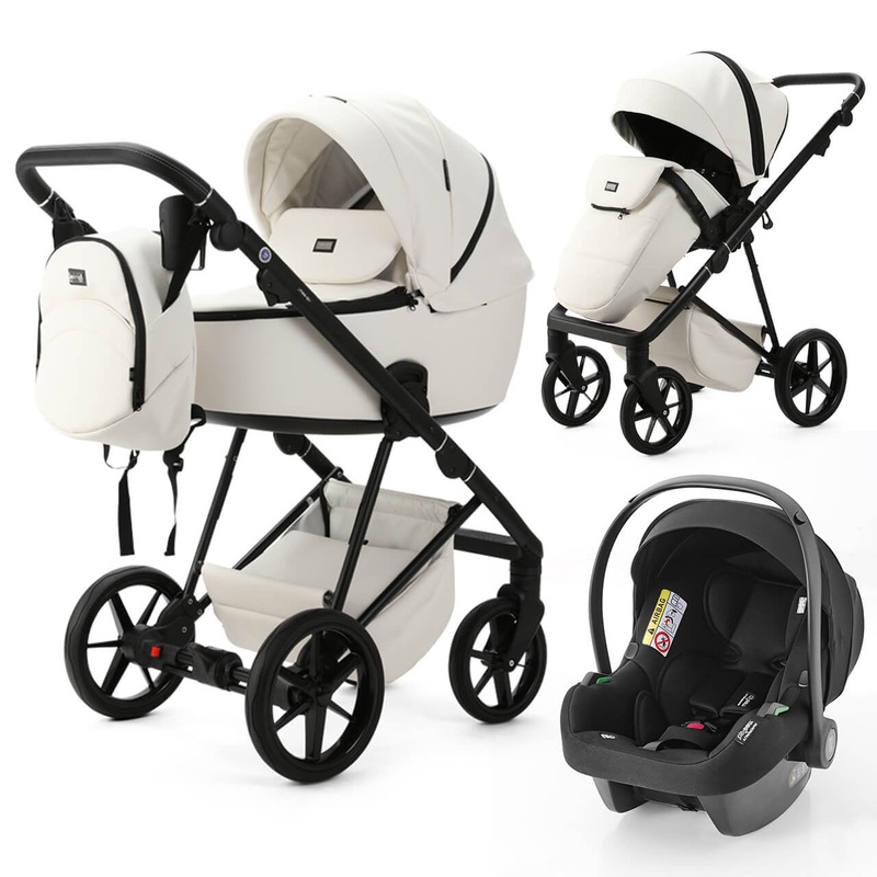 Mee-Go Milano Evo 3-in-1 Travel System – Pearl White