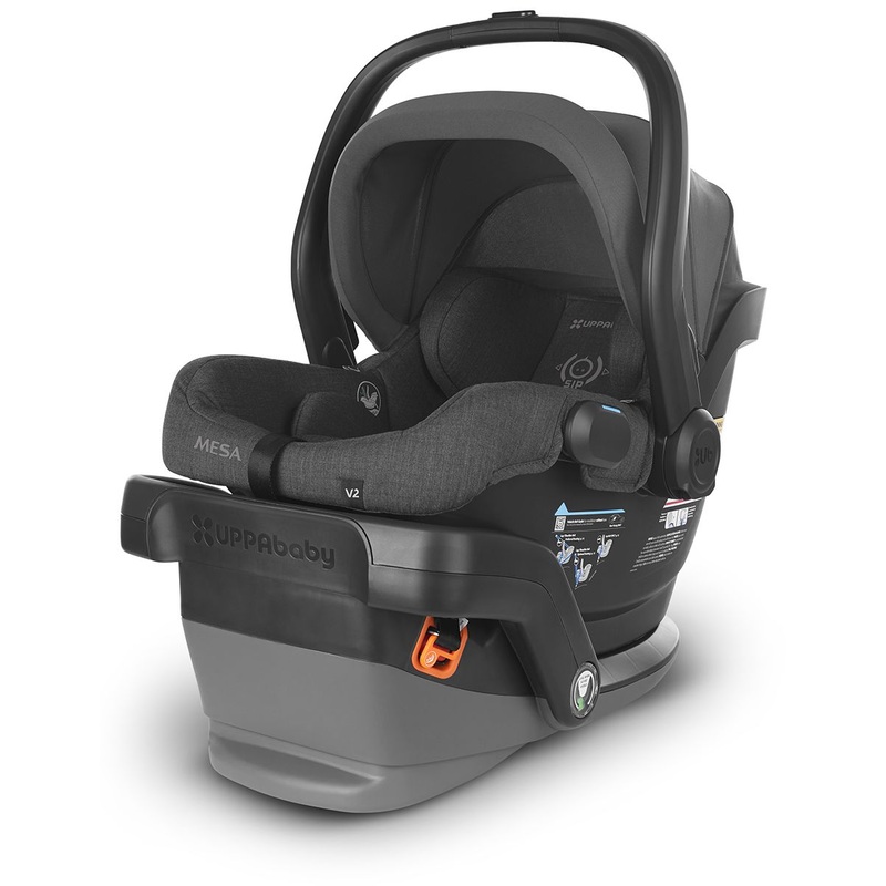 UPPAbaby OPEN BOX MESA V2 Lightweight Infant Car Seat – Greyson (Charcoal Melange Merino Wool)