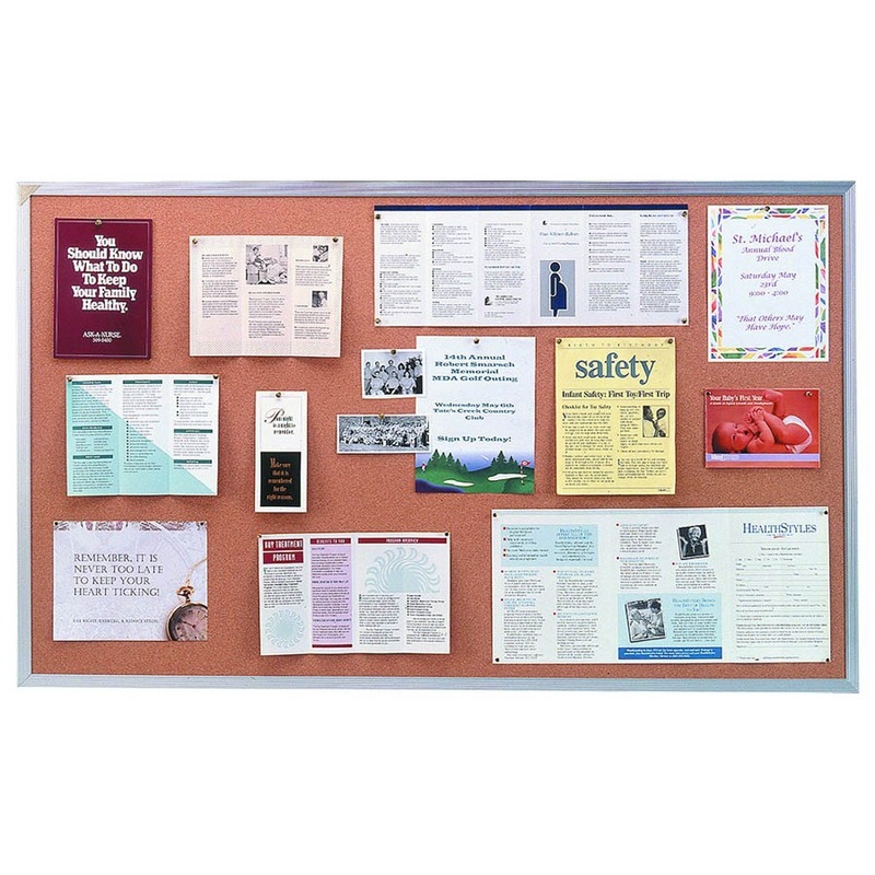 Aluminum Frame Cork Board (4’x 6′)