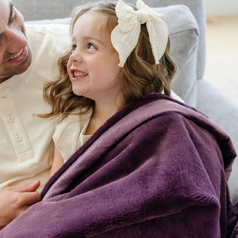 Aubergine Lush Blanket – Receiving