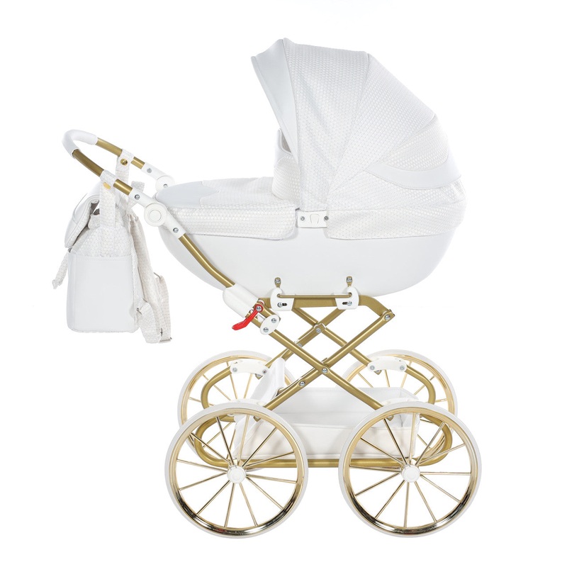 JUNAMA DOLCE WHITE GOLD DOLL’S PRAM