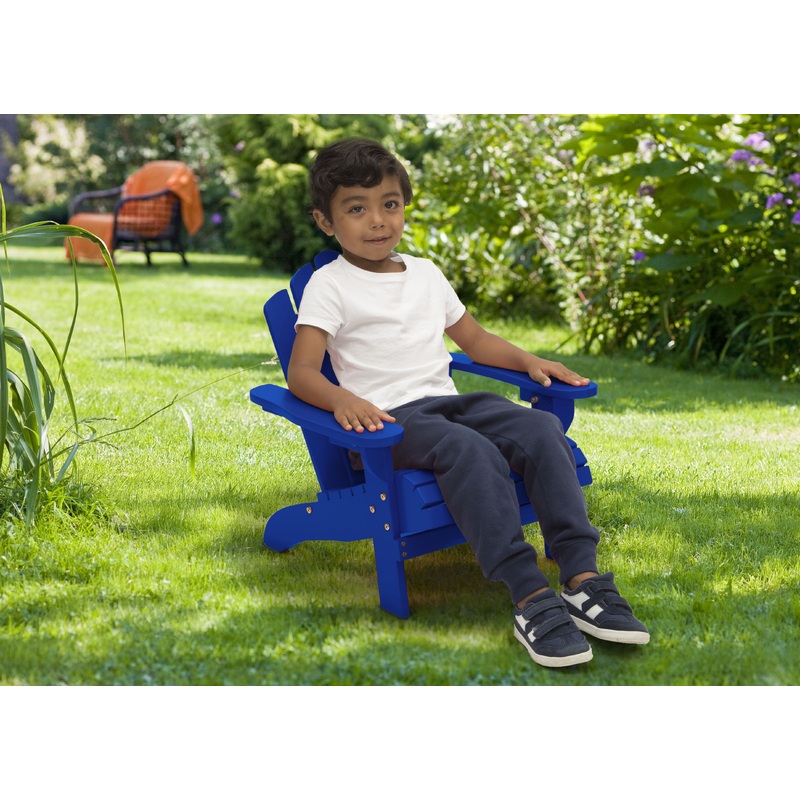 Kids Wood Adirondack Chair for Indoor & Outdoor Use