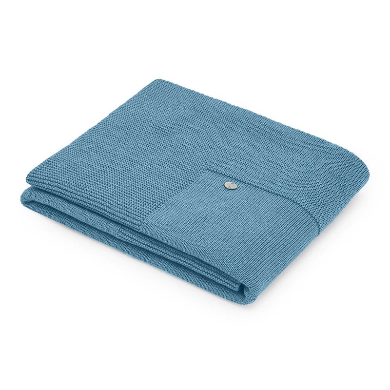 Knit Blanket Esencial Nile Blue