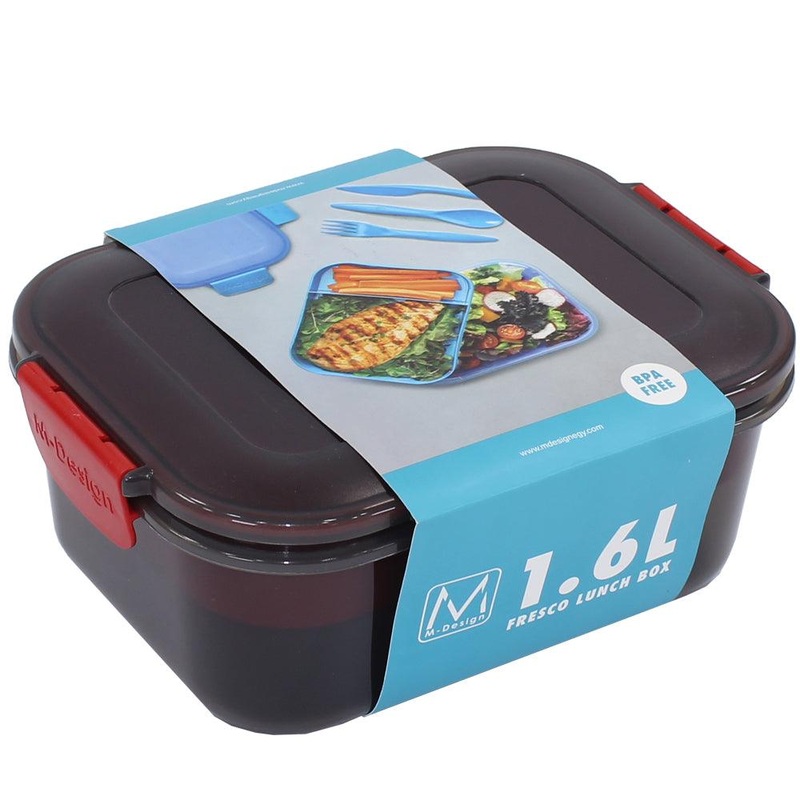 M Design Lunch Box, 1.6 Liter – Black