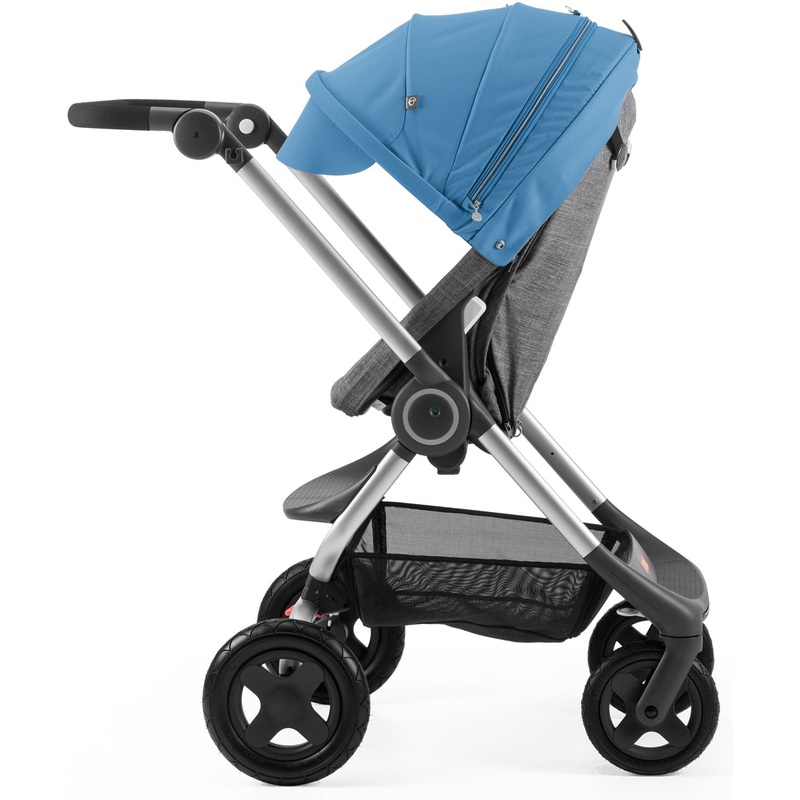 Stokke Scoot Complete Stroller – Black Melange/Blue
