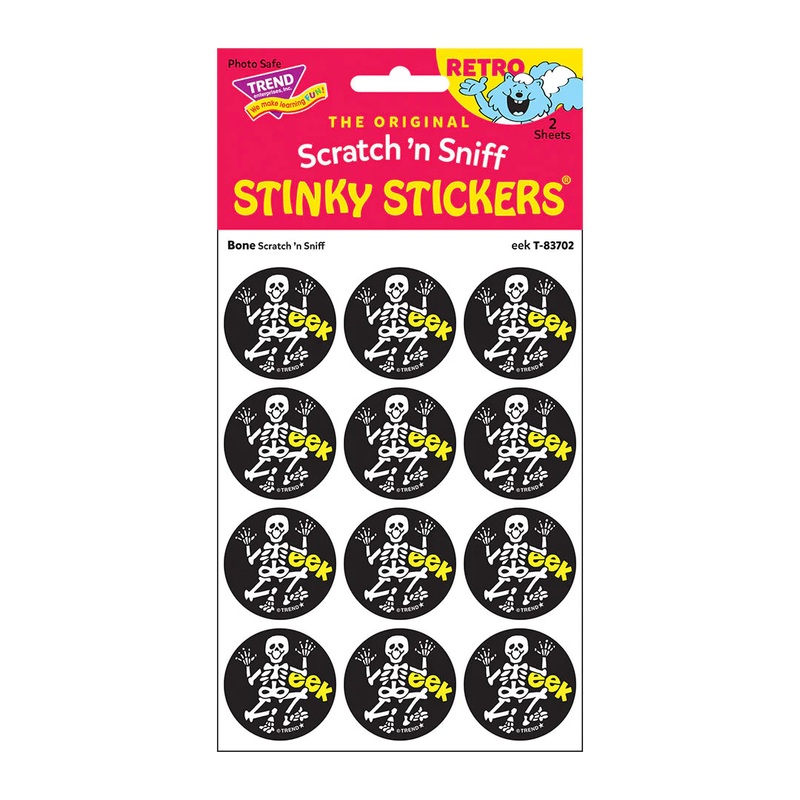 eek, Bone scent Retro Scratch ‘n Sniff Stinky Stickers