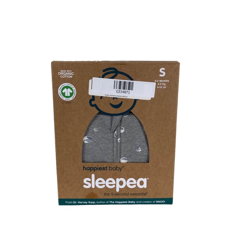 Happiest Baby Sleepea Swaddle, Graphite Gray Planets, Small