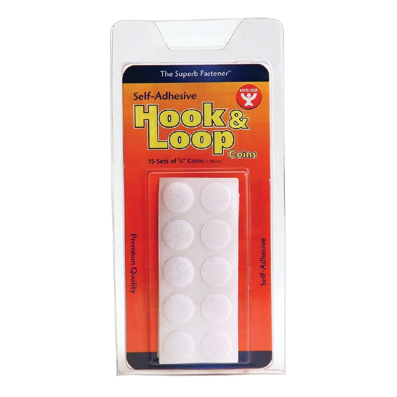 Hook & Loop Fastener Coins ” (15 count)