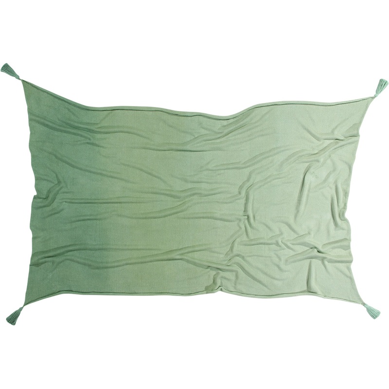Lorena Canals Ombr Blanket – Green (4′ x 6′)